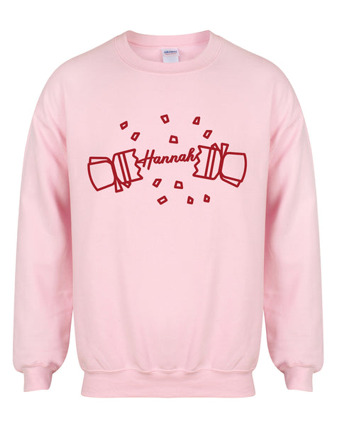 Personalised 'Name' Christmas Cracker - Unisex Fit Sweater
