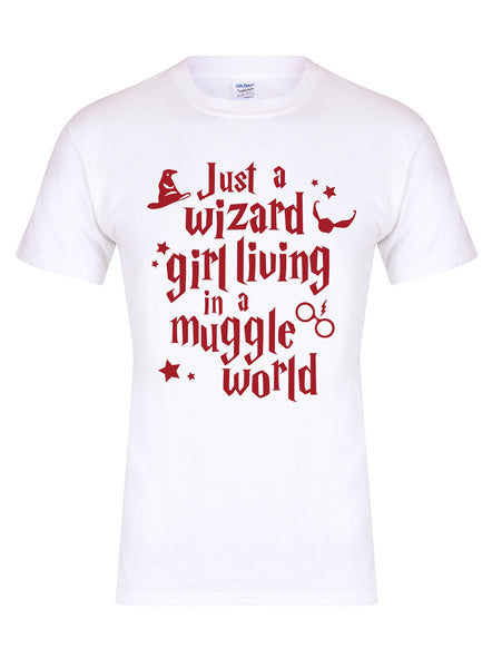 Just a Wizard Girl Living In A Muggle World - Unisex Fit T-Shirt