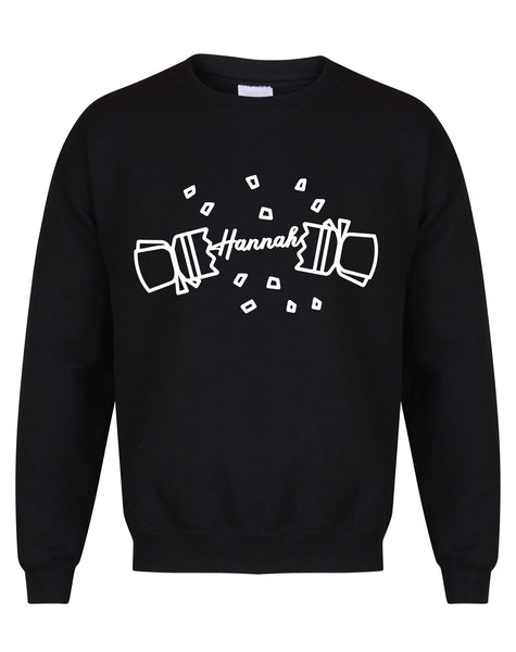 Personalised 'Name' Christmas Cracker - Unisex Fit Sweater