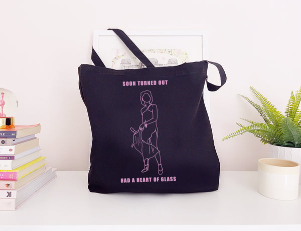 Heart of Glass - Large Canvas Tote Bag