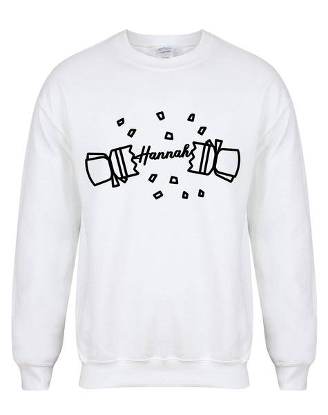 Personalised 'Name' Christmas Cracker - Unisex Fit Sweater