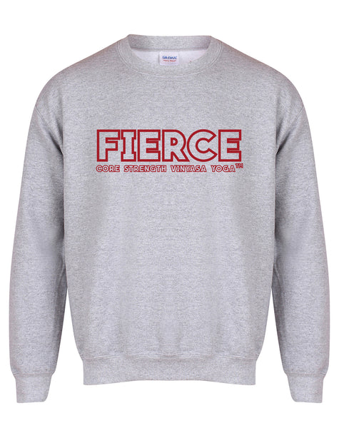 FIERCE- Block - Core Strength Vinyasa Yoga - Unisex Fit Sweater