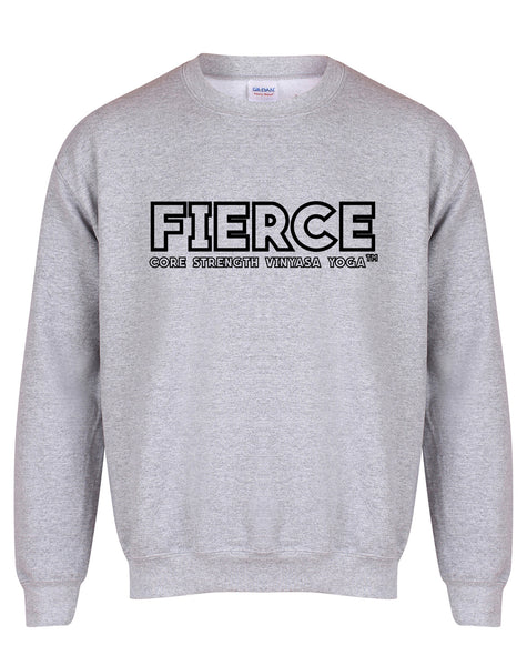 FIERCE- Block - Core Strength Vinyasa Yoga - Unisex Fit Sweater