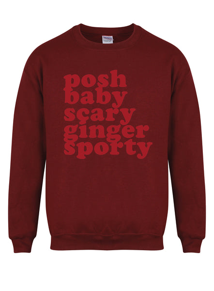 Posh, Baby, Scary, Ginger, Sporty  - Unisex Fit Sweater