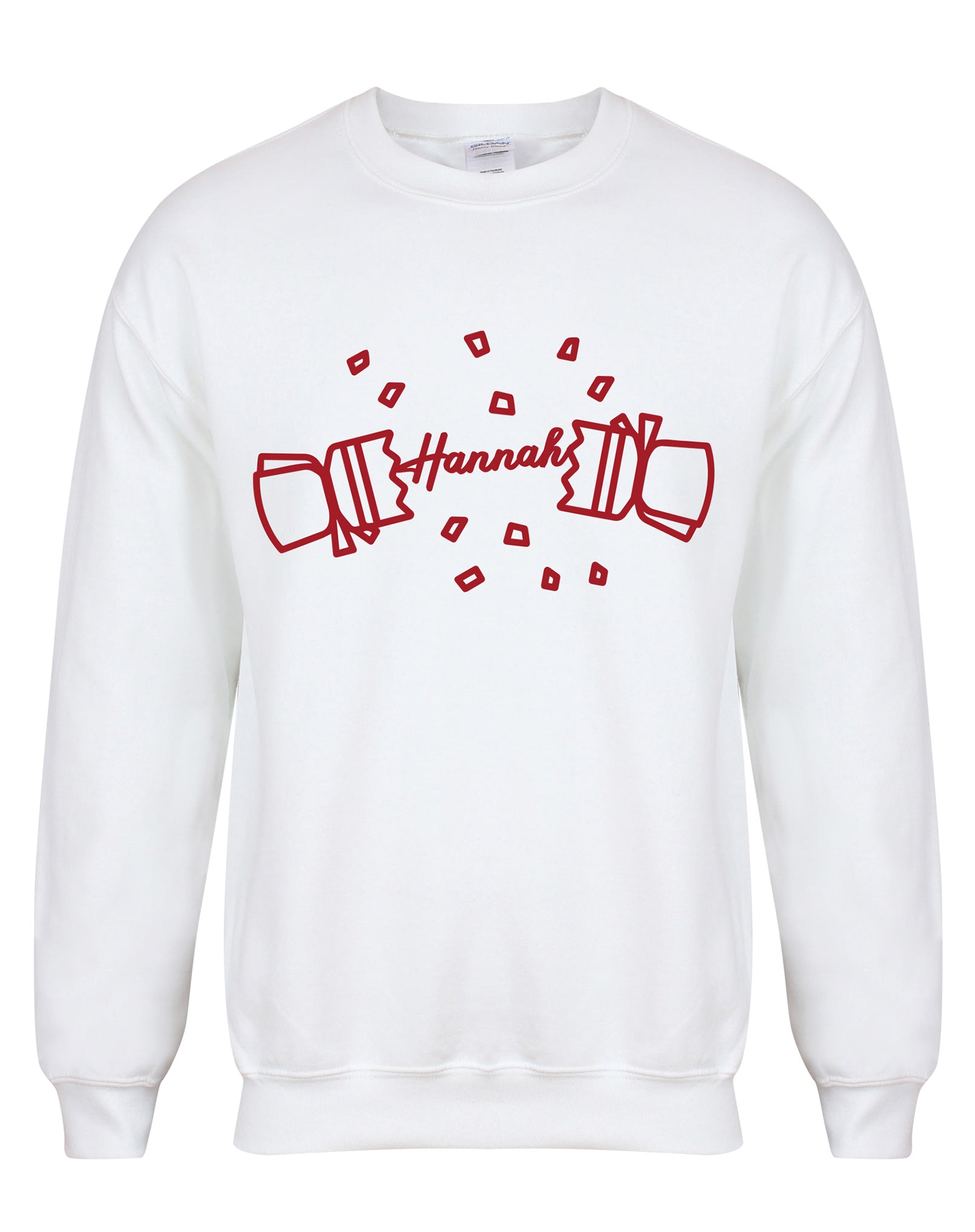 Personalised 'Name' Christmas Cracker - Unisex Fit Sweater