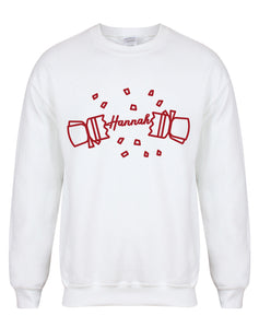 Personalised 'Name' Christmas Cracker - Unisex Fit Sweater