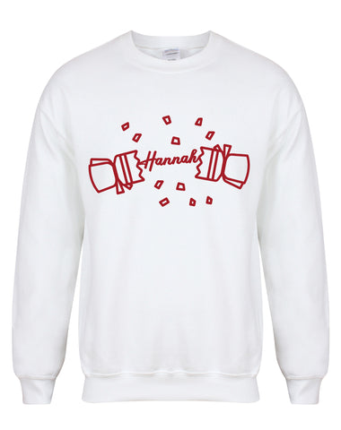 Personalised 'Name' Christmas Cracker - Unisex Fit Sweater