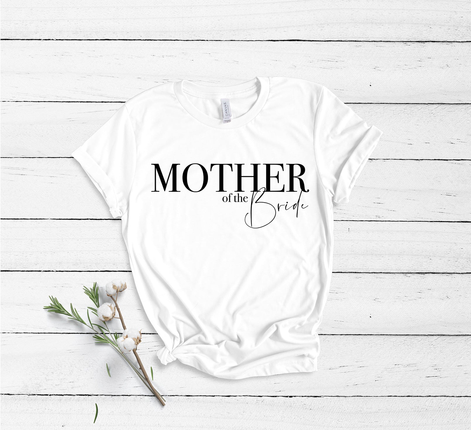 Mother of the Bride - Semi Personalised - (Name on Back) - Unisex Fit T-Shirt