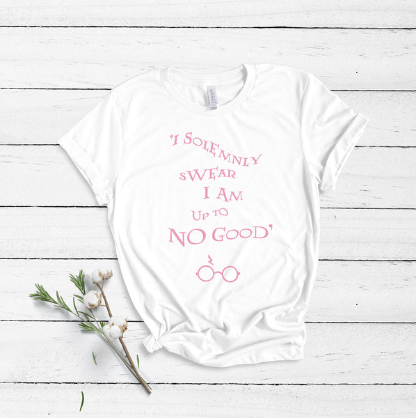 I Solemnly Swear I Am Upto No Good - White - Unisex T-Shirt