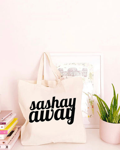 Sashay Away - Large Canvas Tote Bag