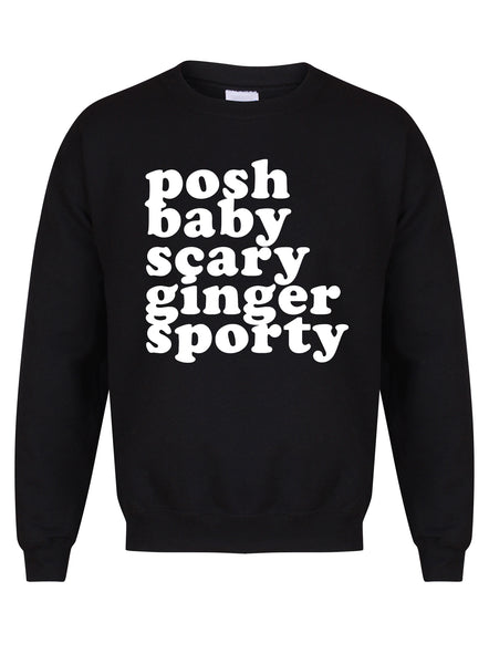 Posh, Baby, Scary, Ginger, Sporty  - Unisex Fit Sweater