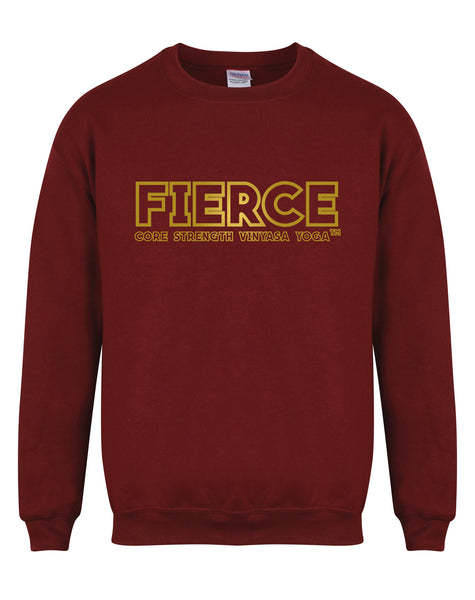 FIERCE- Block - Core Strength Vinyasa Yoga - Unisex Fit Sweater