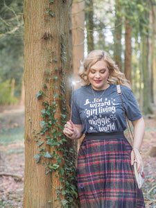 Just a Wizard Girl Living In A Muggle World - Unisex Fit T-Shirt