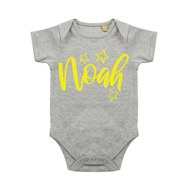 Personalised Name - Star - Babygrow