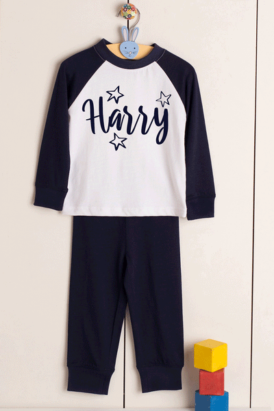 Personalised Name - Plain Pyjama Sets