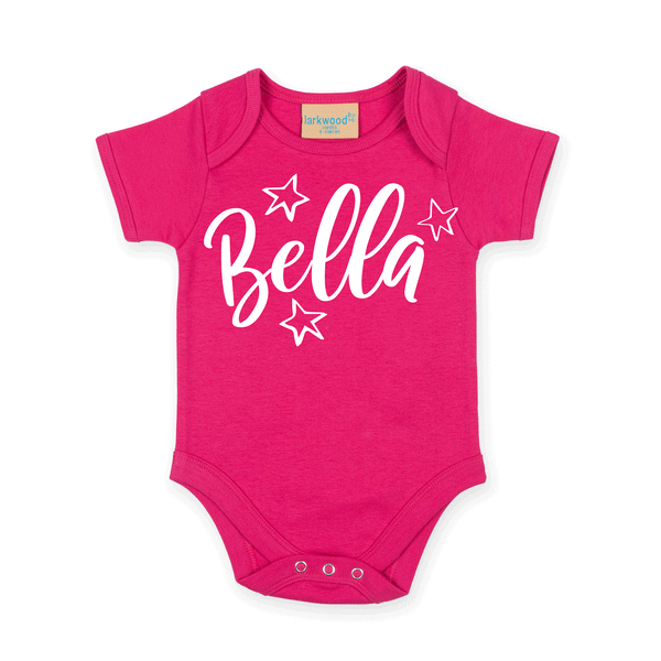 Personalised Name - Star - Babygrow