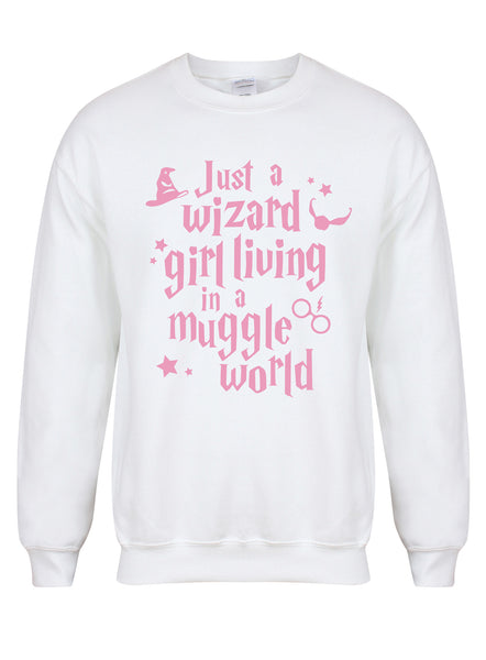 Just a Wizard Girl Living In a Muggle World - Unisex Fit Sweater