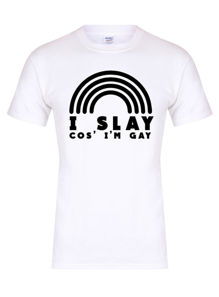 I Slay Cos' I'm Gay - Unisex Fit T-Shirt