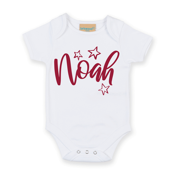 Personalised Name - Star - Babygrow