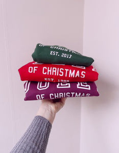 Queen of Christmas - Personalised Year - Kids - Unisex Fit Sweater