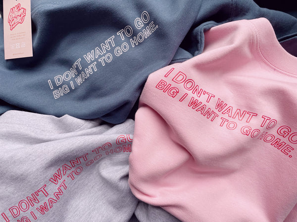 I Don't Want To Go Big, I Want To Go Home - Unisex Fit Sweater