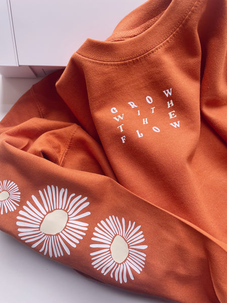 Grow with the Flow - Unisex Fit Sleeve Detail Sweater
