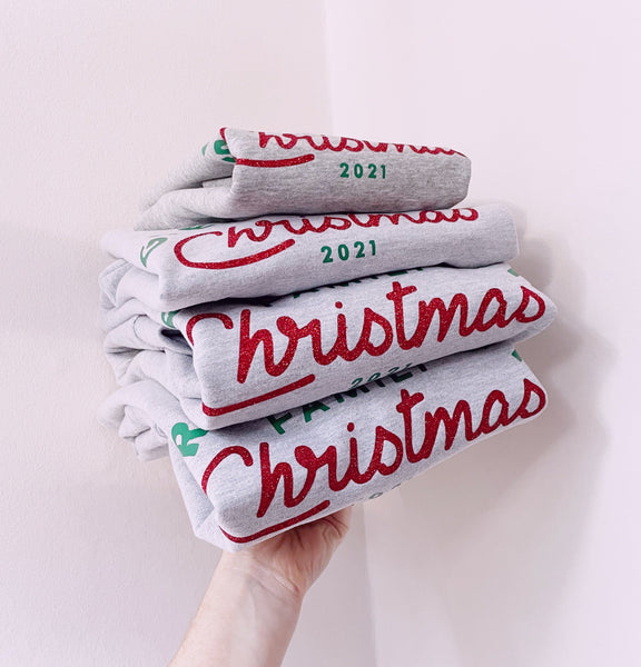 Personalised 'Family Name' Christmas Sweaters