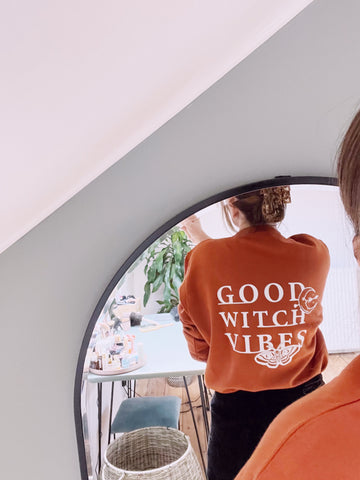 Good Witch Vibes - Front & Back Print - Unisex Fit Sweater