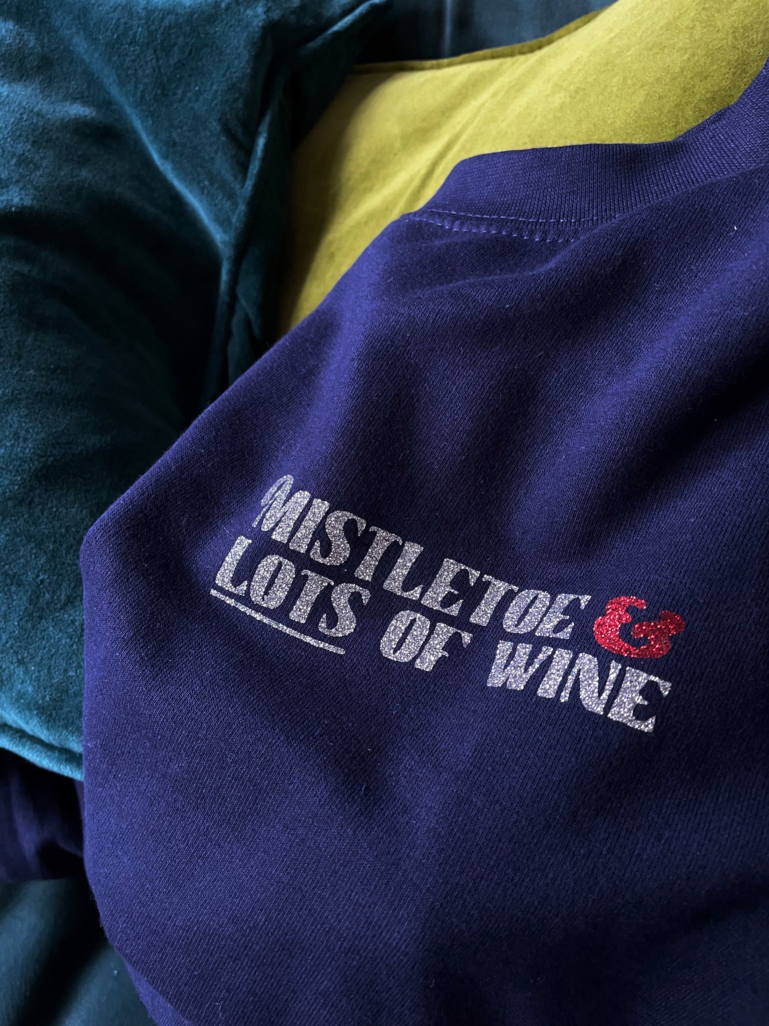 Mistletoe & Lots of Wine - Unisex Fit Sweater