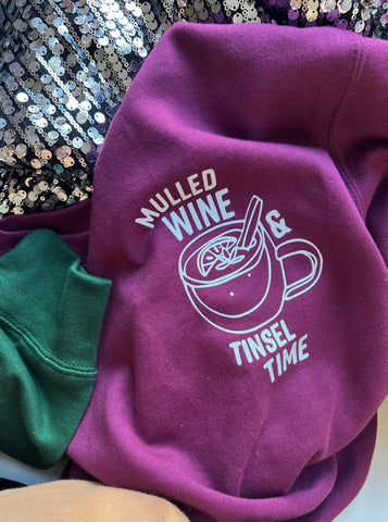 Mulled Wine and Tinsel Time - Unisex Fit Sweater