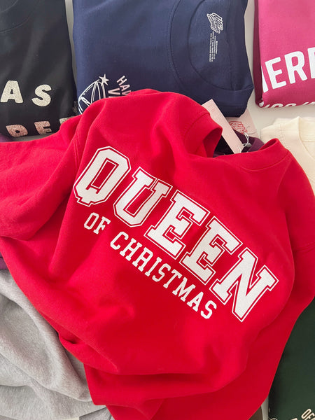 Queen of Christmas - Personalised Year - Unisex Fit Sweater