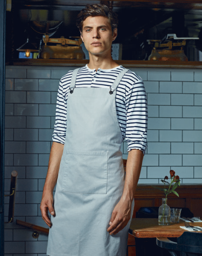 Cross Back Barista Bib Apron - 100% Cotton Canvas - Wholesale-Wholesale-Kelham Print
