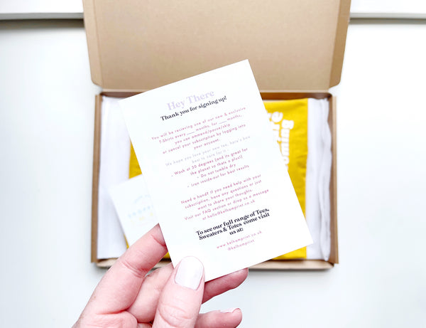 T-Shirt Letterbox Subscription - July '22 Edition