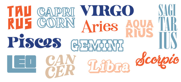 Personalised Horoscope/Star Sign - Unisex Fit T-Shirt