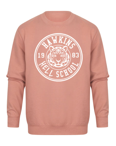 Hawkins 'Hell' School Badge - Unisex Fit Sweater
