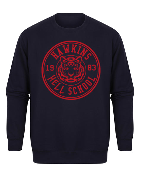 Hawkins 'Hell' School Badge - Unisex Fit Sweater