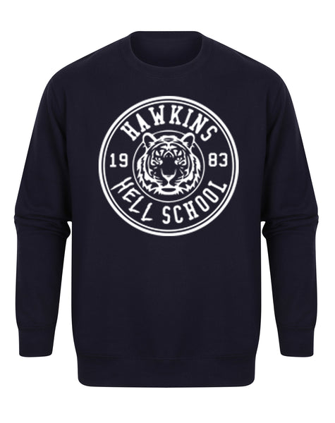 Hawkins 'Hell' School Badge - Unisex Fit Sweater
