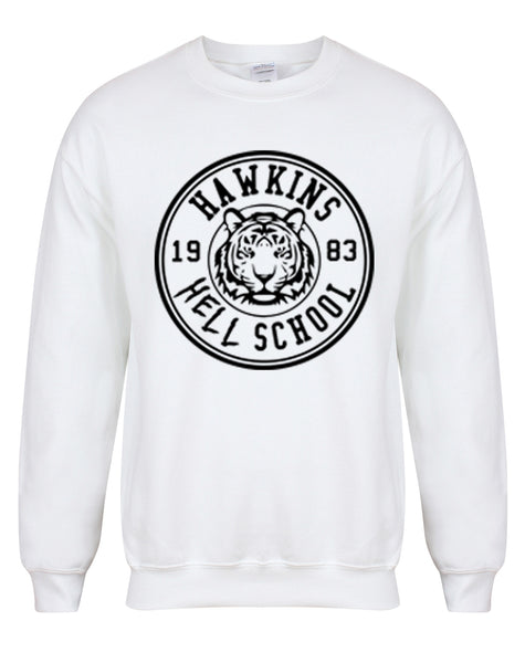 Hawkins 'Hell' School Badge - Unisex Fit Sweater