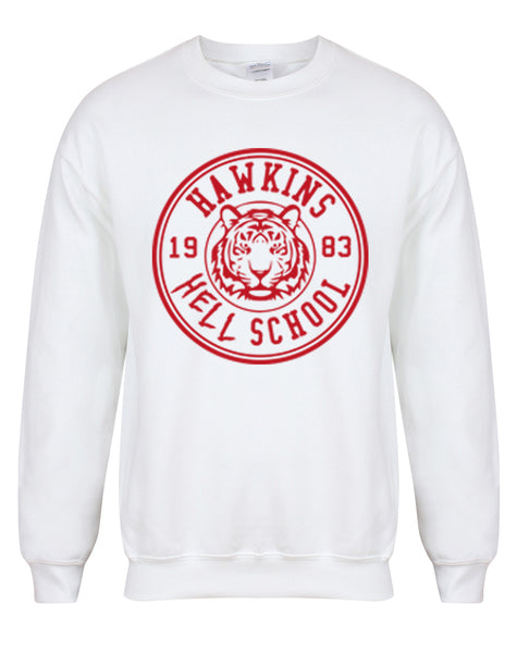Hawkins 'Hell' School Badge - Unisex Fit Sweater