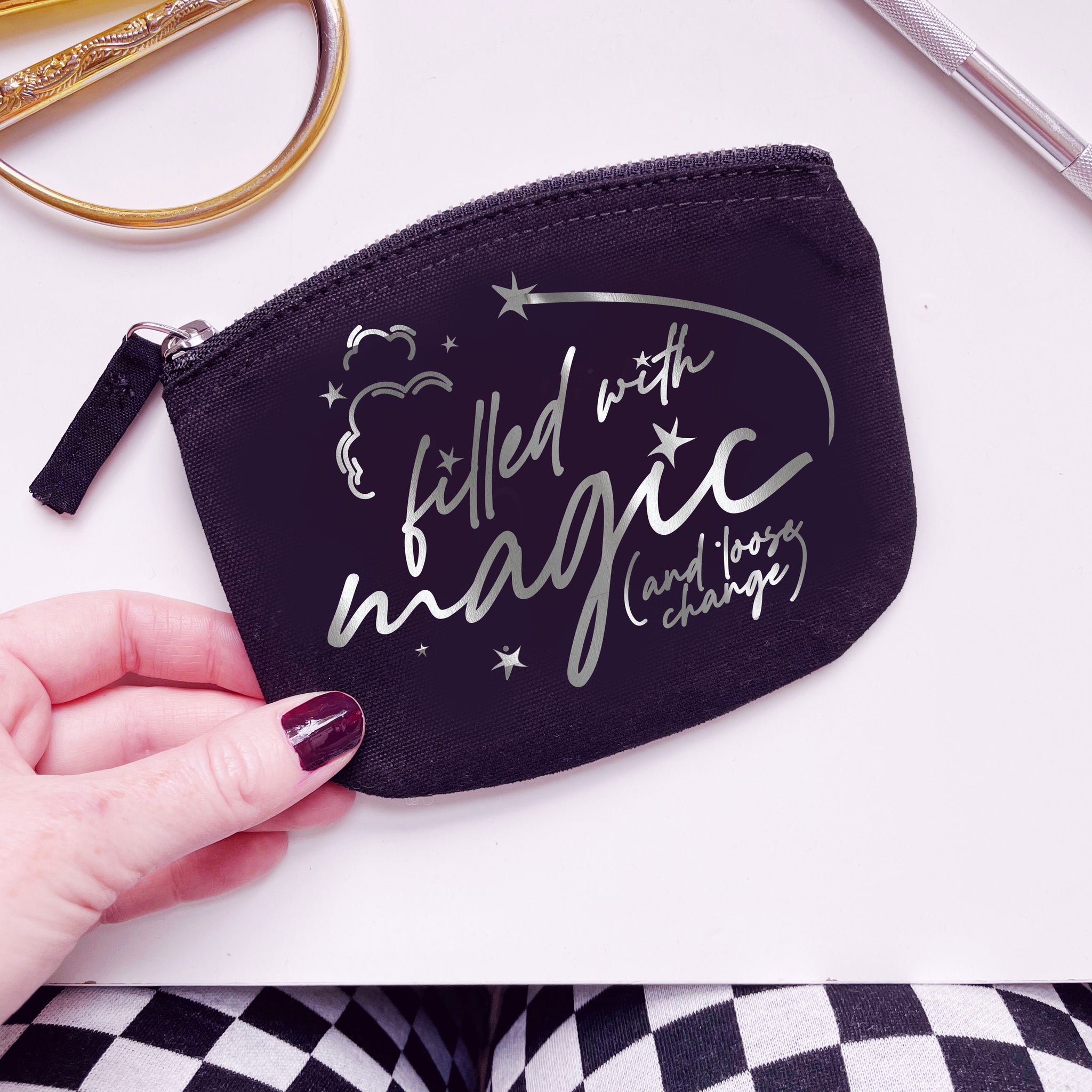 Filled With Magic (and loose change!) - Zip Up Purse