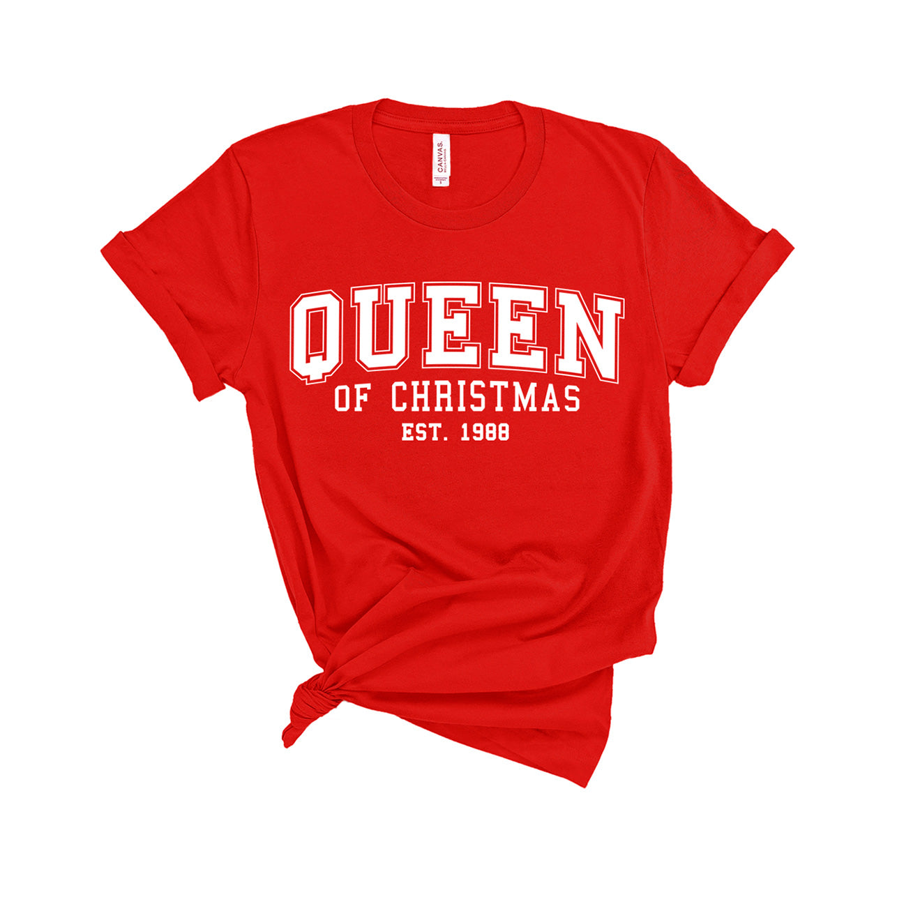 Queen of Christmas -  Personalised Year - Unisex Fit T-Shirt