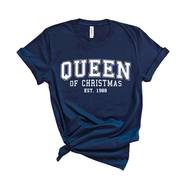 Queen of Christmas -  Personalised Year - Unisex Fit T-Shirt