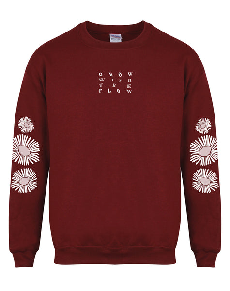 Grow with the Flow - Unisex Fit Sleeve Detail Sweater