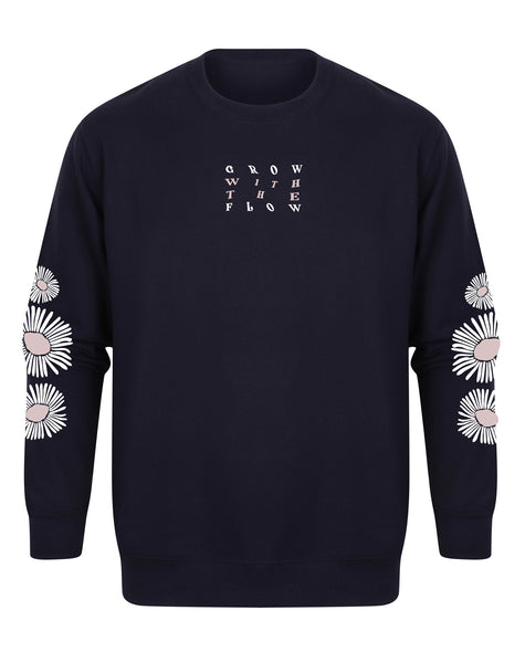 Grow with the Flow - Unisex Fit Sleeve Detail Sweater
