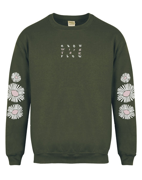 Grow with the Flow - Unisex Fit Sleeve Detail Sweater