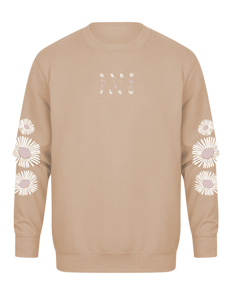 Grow with the Flow - Unisex Fit Sleeve Detail Sweater