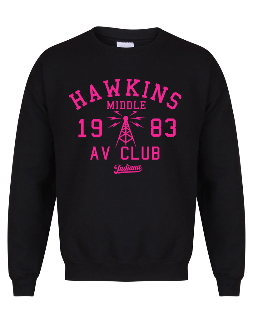 Hawkins Middle AV Club 1983 Indiana Unisex Fit Sweater Kelham Print