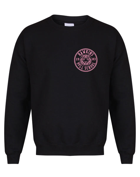Hawkins 'Hell' School Badge - Unisex Fit Sweater