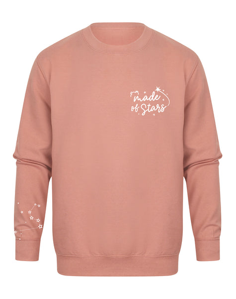 Made of Stars - Personalised Constellation - Unisex Kids Sweater