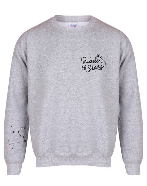 Made of Stars - Personalised Constellation/Star Sign - Unisex Fit Sweater